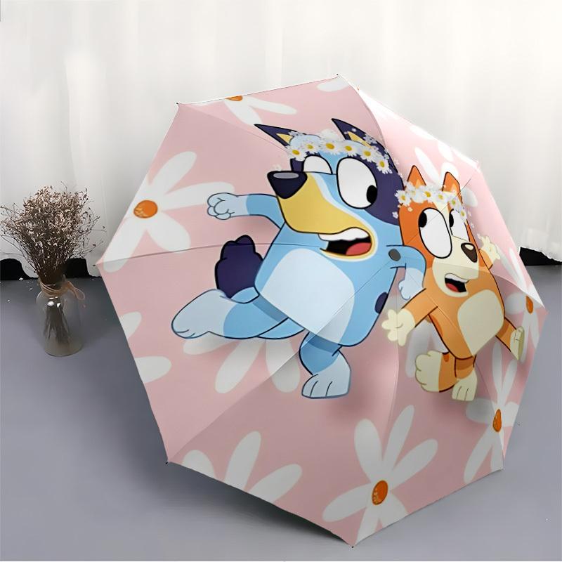 1pc Dogs, Flowers Automatic Open/Close Umbrella - All-Season Portable Umbrella for Women/Men yy251213057