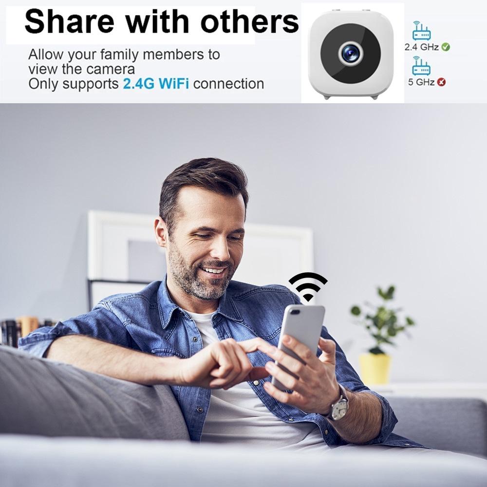 WiFi HD Умная камера видеонаблюдения для дома с удаленным просмотром в реальном времени для безопасности в помещении/на улице