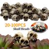 20-100 шт. Мини-модель черепа Коллекционные Хэллоуинские скульптуры головы черепа Декор Фестивальная тематика Ландшафт Садовое комнатное растение Декор