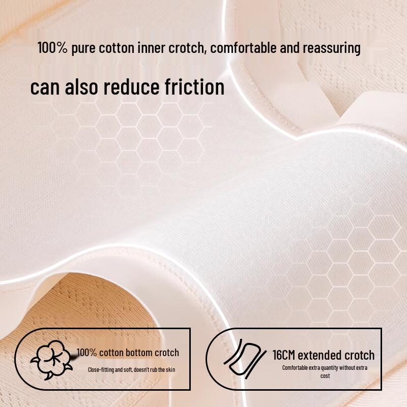 Женские трусы Urban Beauty класса А из чистого хлопка с антибактериальной ластовицей, со средней посадкой, 4 шт.