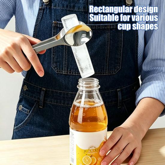 Long Ice Cube Tray, Cylindrical Ice Mold for Water Bottle, BPA-Free Flexible Freezer Tray for Cold Brew Coffee, Juice, Whiskey
