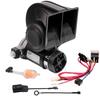 FARBIN Car Snail Air Horn with Dual Horn Kit with and Plug for Honda Vehicles Black Air Horn Honda Horn, Compressor, Relay, Harness, Honda-Specific
