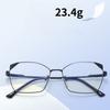 Trendy Blue Light Blocking Glasses Ultralight Square Frame Women Designers Metal Anti Eye Strain