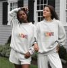 Heavyweight Trendy European & American Style Versatile Women's Hoodie, Mid-high Collar, Casual Spring/Autumn Wear