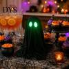 Decorative Ghost Props for Party Halloween Decoration, Spooky Glow in The Dark Standing Ghost, Durable Reusable Festive Accents Small Black