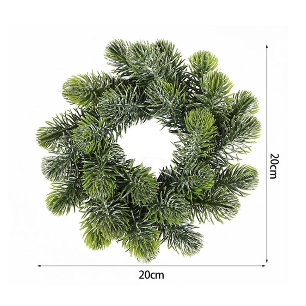 Artificial Christmas Decoration Festive Atmosphere Front Door Decor Artificial Wreath Easy To Hang Flexible Decoration