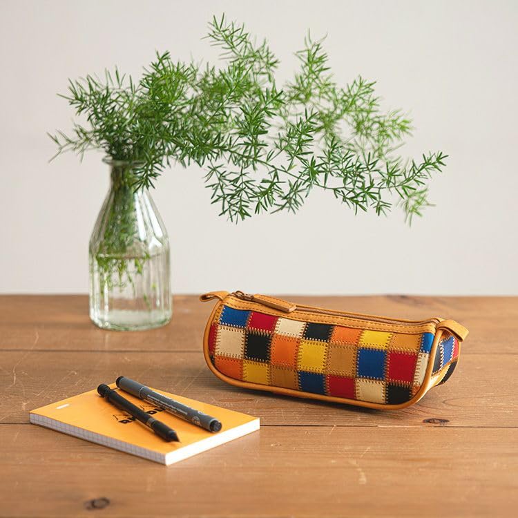 Пенал из бейсбольной перчатки Эксклюзивно для прямых продаж Настоящий Большой Карандаш Карандаш Косметичка и DPC815M TRION Синий [Официальный Trion] Многоцелевой