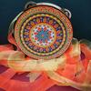 6" & 7" Uyghur Ribbon Tambourine Hand Drum for Dunhuang Apsara Dance