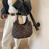 Fashion Leopard Print Large-capacity Bag Women's 2025 New Niche Bucket Bag Versatile Single Shoulder Underarm Women's Bag