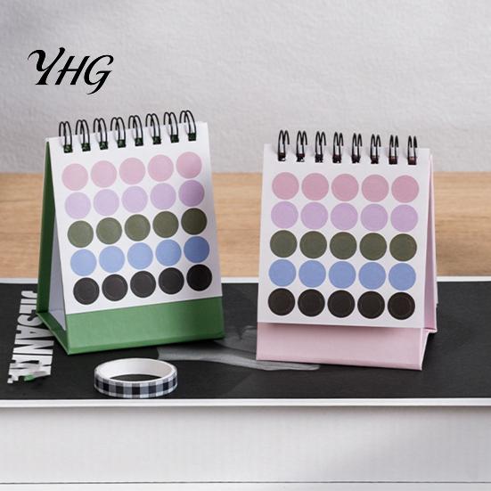 Compact Monthly Organizer 2027-2028 Mini Standing Flip Desk Calendar, 18 Month Desktop Planner from Jan. Small Daily Appointment Book 2027 to