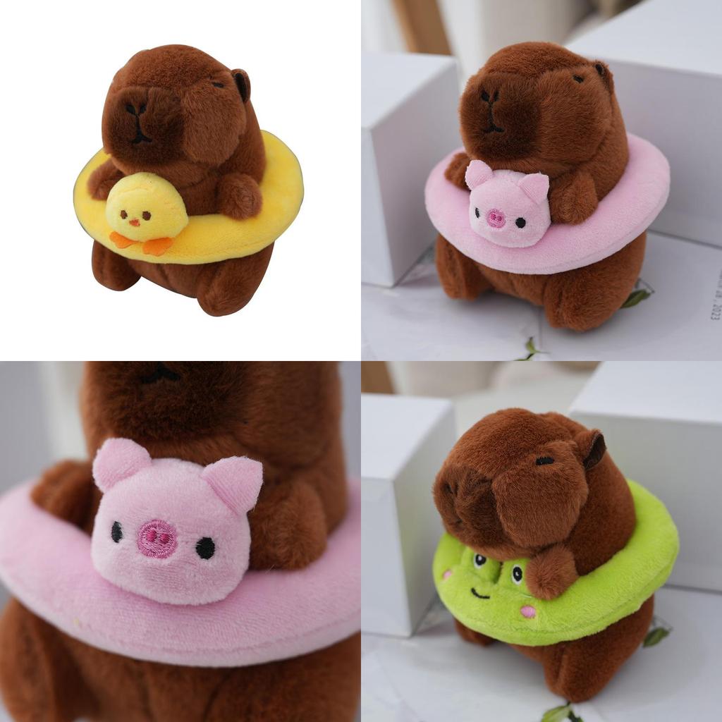 Очаровательная летняя капибара, плюшевая игрушка, мягкая подушка для объятий, подарок для девочек и детей