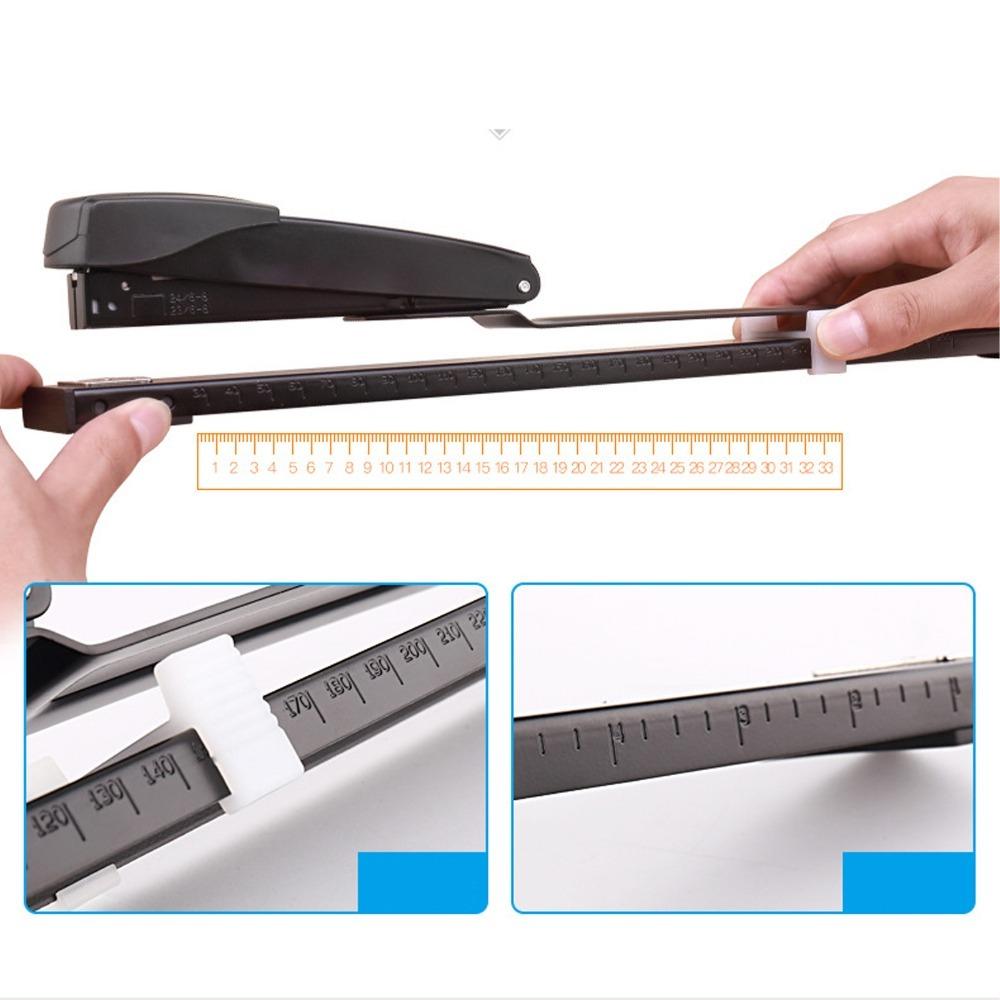20 Sheets Metal Body Long Arm Stapler 20 Sheet Capacity Booklet Stapler Brochure Making