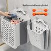 Large Capacity Foldable Wall-Mounted Laundry Basket - Portable for Dorm and Bathroom