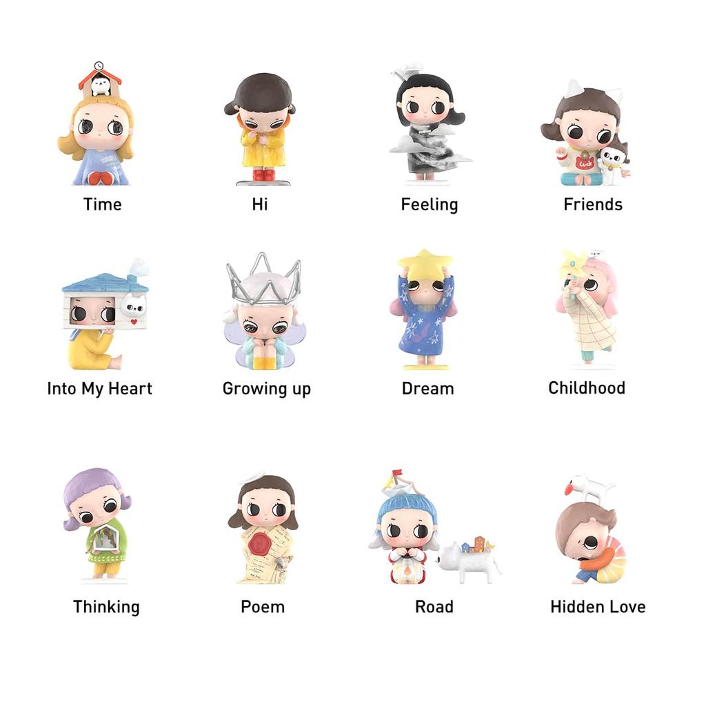 POP MART Nyota Growing Up by Your Way Series Box 12 Pop Mart Gacha Gacha Blind Box Figure Plastic Model Premium Toy PVC Soft Vinyl Original Character