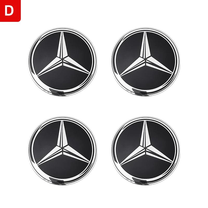 56мм 60мм 65мм 75мм Эмблема-наклейка на колпак ступицы колеса для Mercedes Benz W204 W205 W212 W213 W221 W177 W246 GLA GLC CLA A
