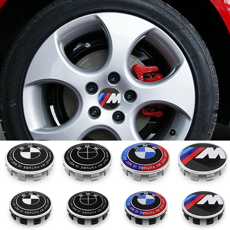 For BMW M 4Pcs 56mm 68mm Car Hub Cap Wheel Center Cap Emblem Badge Accessories For BMW G08 F15 F16 G20 E34 F94 F95 G30 G11 E46 F30 F40 F10 JG8
