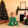 Family Matching Christmas Print Pajama Set, Long Sleeve Top and Long Pants Loungewear for Holiday