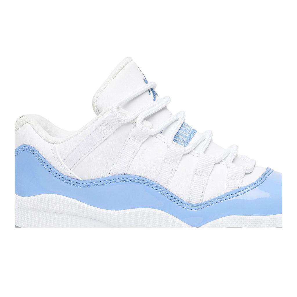 Air Jordan 11 Retro Low BP 'UNC' 2017 (унисекс) Белые / Университетский синий-Черный Детские баскетбольные кроссовки 505835 106
