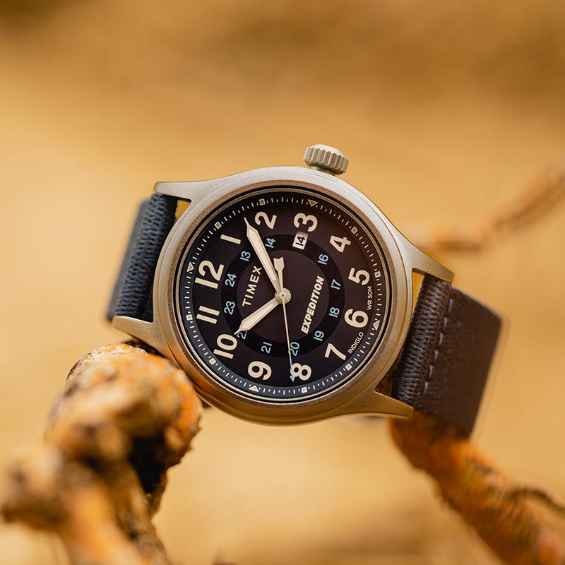 TIMEX Часы Серии Expedition Кварцевый Механизм Тканевый Ремешок 40 мм Синий Циферблат Мужские часы TW2V65600