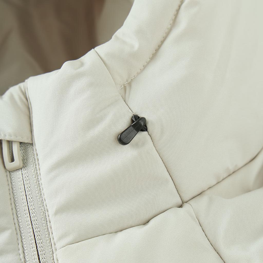 Adidas Windproof Warm Fashion Hooded Down Jacket Unisex Jacket Light-Green JL9617