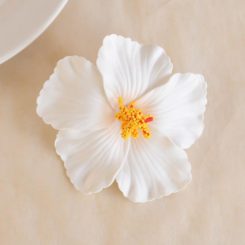 5/10 шт. Гавайский цветок гибискуса Летний тропический пляж Украшение стола для вечеринки по случаю дня рождения DIY Декор для волос Свадебные искусственные цветы