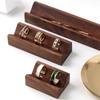 "Walnut Ring Stand: Earring & Jewelry Display Rack"