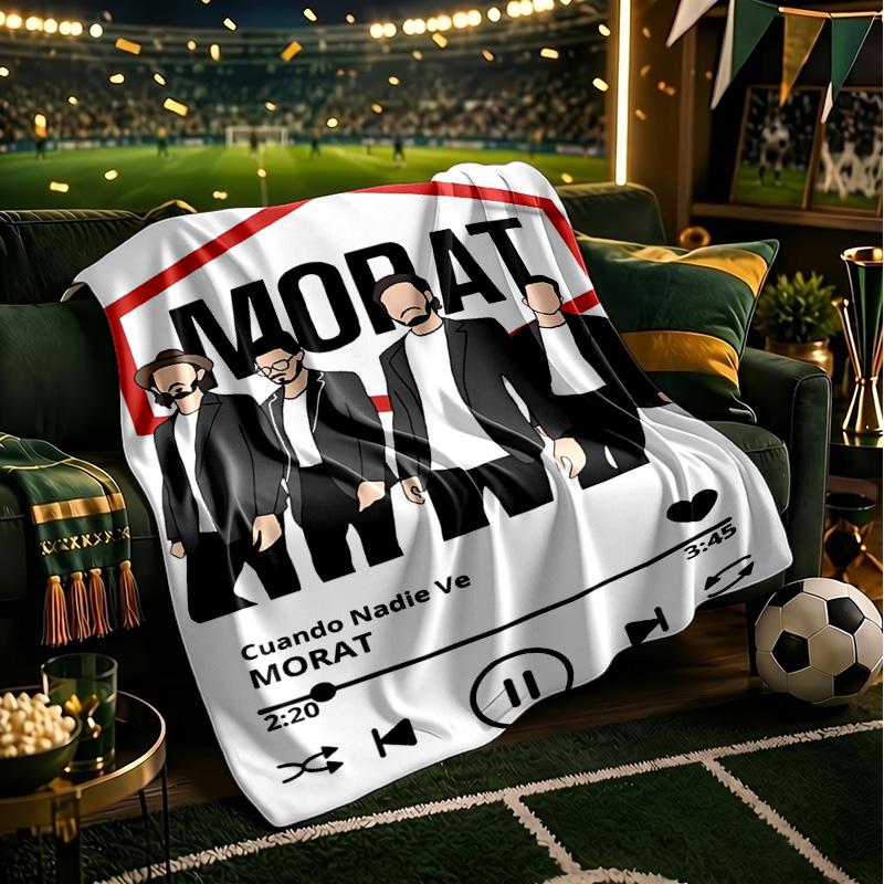 Morat Music Cover Art Throws Blanket Flannel Blankets Plush for Couch Bed Gifts for Men Women Travel picnic blanket Christmas fan gifts