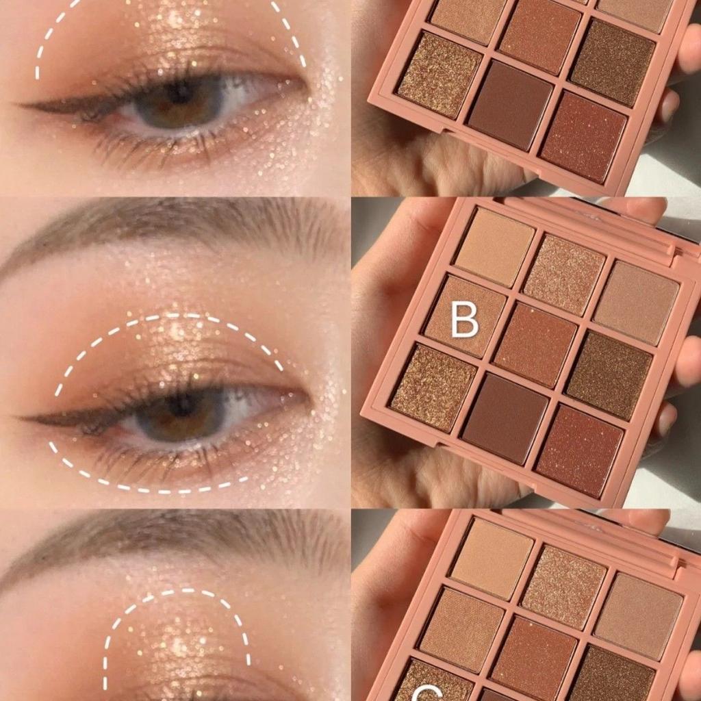 Девятицветная палитра теней для век Pearl Shimmer, водостойкая, естественное осветление Sleeper Silkworm, контурная лоток для теней для век, стойкая фиксация макияжа