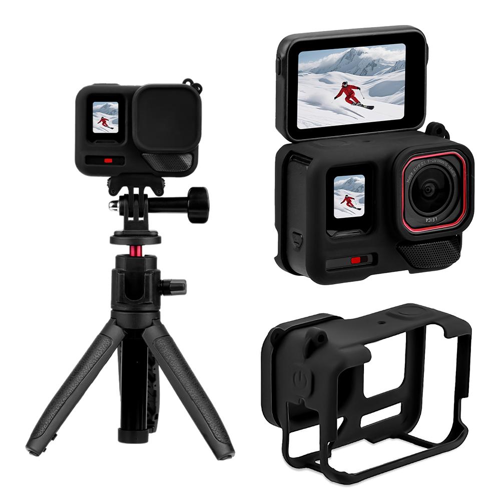 Силиконовый чехол для камеры Insta360 Ace Pro2 с крышкой для объектива, защитный чехол для корпуса спортивной камеры, аксессуары для камеры