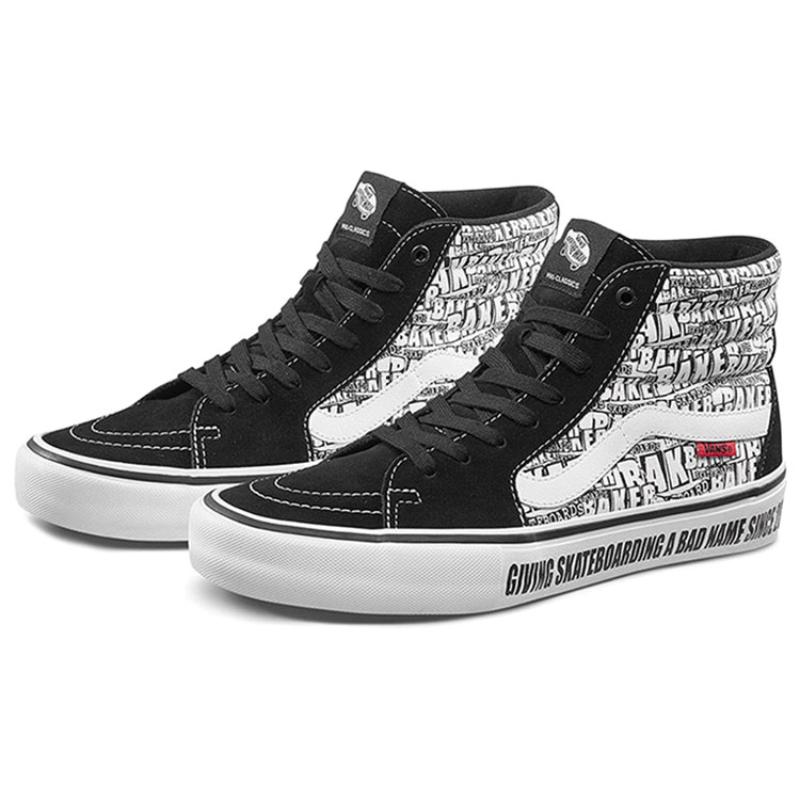 Vans Vans Baker SK8 Hi Pro 'Черный Белый' VN0A45JDV0B