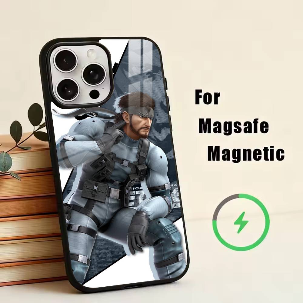 GM-Metal Gear Solid1 Phone Case For iPhone17,16,15,14,13,12,11 Plus,Pro Magnetic For Magsafe Wireless Charging