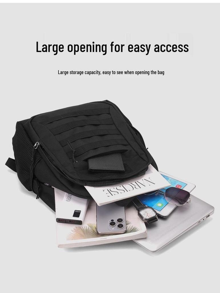 Камуфляжный рюкзак большой вместимости для активного отдыха - Многофункциональная сумка для пеших походов, альпинизма, велоспорта и тактических операций