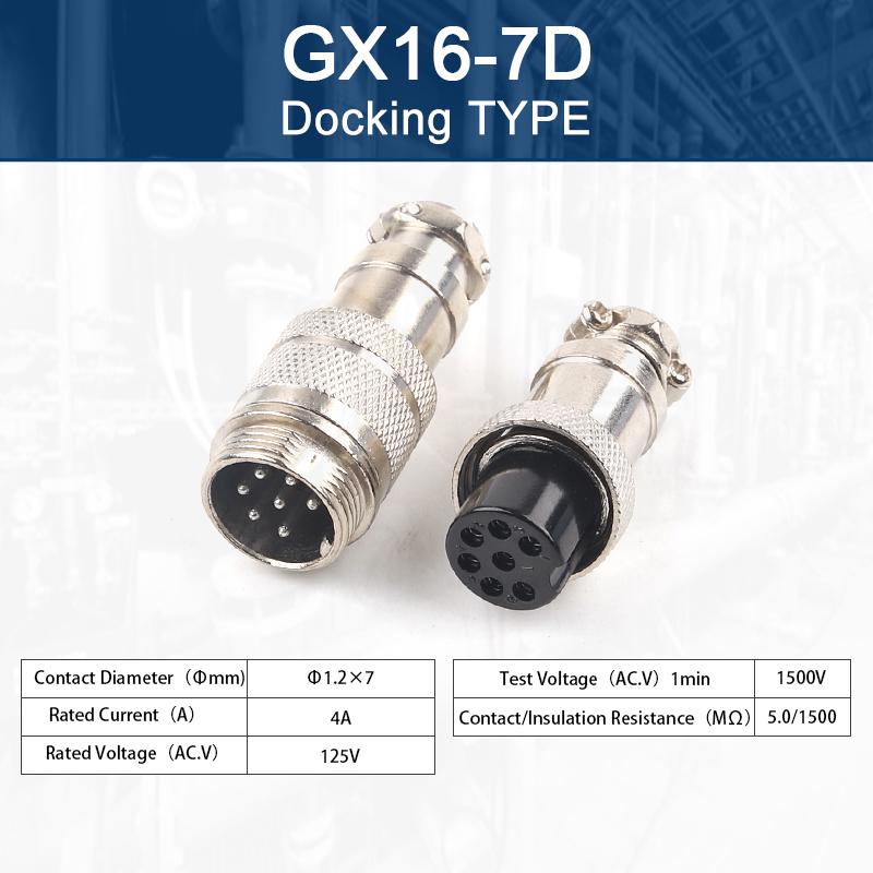 1PCS GX16 2/3/4/5/6/7/8/9/10 Pin Male Female Docking Aviation Plug Socket Circular Connectors Cable butt joint push-in Port Plug Connectors 4