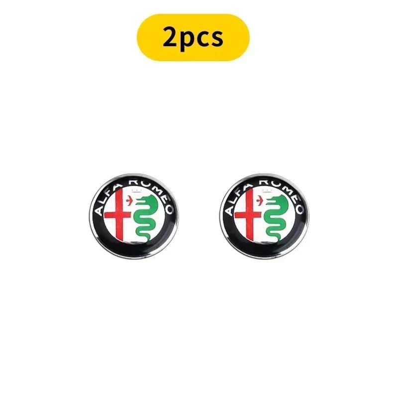 Car Stickers For Alfa Romeo 2/5/10pcs 14mm Aluminium Metal Car Key Emblem Stickers For Alfa Romeo 159 147 156 166 Giulietta GiulZQ5