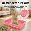 50Pcs Large Size Cage Tray Mat Disposable Cage Base Pad Cage Liner Rabbit Cage Liner  Rabbit Cage