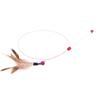Bite resistance with Bell Pet Entertain Toy Cat Teaser Stick Kitten Teaser Wand Cat Feather Wand