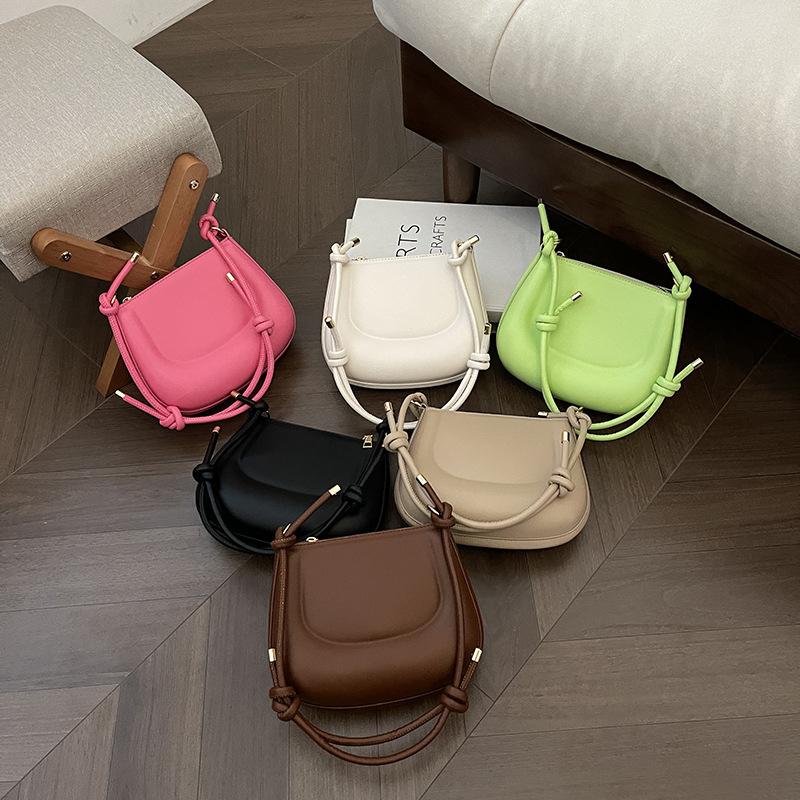 Monochromatic Vintage Bags for Women Versatile Shoulder Bags for Ladies Daily Commuting Minimalism Armpit Bags Elegant and Casual New