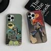 W-Batmans-r Soft Corrugated Phone Case For IPhone 11 12 13 14 15 16 17 Pro Max Plus Pro Shockproof Cover