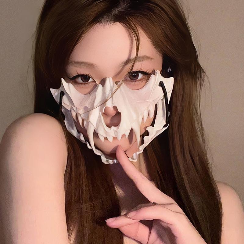 Маска на Хэллоуин Маска на пол-лица, Драконий Бог, Свирепый Тигр, Ночная Вилка, Человек-Тенгу, Волк, Маска для выступлений, Черепа, Маски