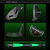 Dynagolf Dynamics Tour Chipper 34 Inches Loft Angle 32 Degrees Steel Shaft Extra Thick Grip Dynagolf Tour Chipper Black Green Men's
