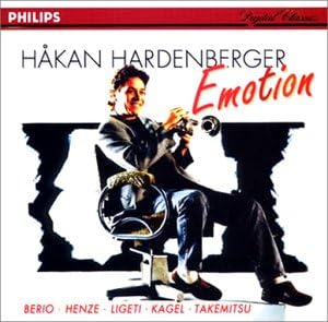 CD HARDENBERGER (HOKAN), HENZE, TORU T - Emotion - 20th Century Trumpet PHCP5370 Japan ObiClassical Used