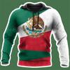 Fashion 3D Print Mexico Flag National Emblem Hoodie Men Tops Autumn Long Sleeve Mexican Aztec Sweatshirt Streetwear Clothing
