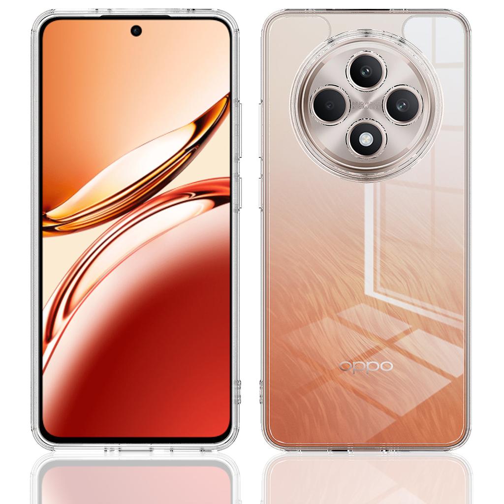 For Oppo Reno12 FS 5G/Oppo F27 5G/Oppo Reno12 F 5G Clear Phone Case TPU+Acrylic Shockproof Phone Back Cover