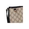 Gucci  GG Supreme Beige Bucket Bag, Black Leather Trim, Women's Daily Shopping Travel Crossbody Handbag 847090-FAEUC-9741