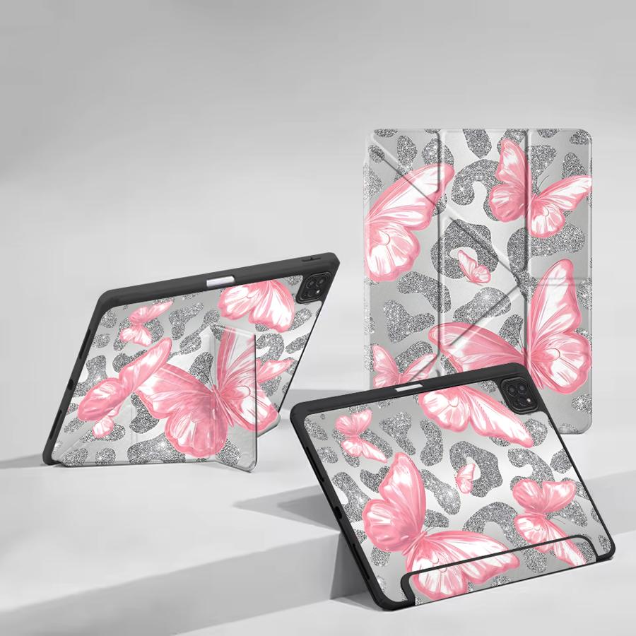 Чехол для планшета для iPad Pro 11-го 10-го 9-го 8-го 7-го 12,9 дюйма Pro 2025 Air 4 5 M3 M2 1 2 M4 11 дюймов Mini 6 7 Держатель Чехол Леопард