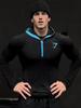 Мужская худи с капюшоном GYMSHARK для тренировок, быстросохнущая, с длинным рукавом, в стиле супергероев
