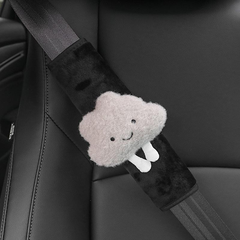 High Quality Car Styling Cartoon Cloud Seat Belt Cover Shoulder Strap Harness Cushion Auto Shoulder Pad Protector Neck Support