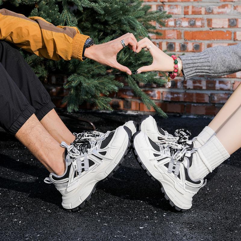 MKX бархатные кроссовки на платформе в стиле dad shoes, осенне-зимние, новые, повседневные, для кампуса, парные