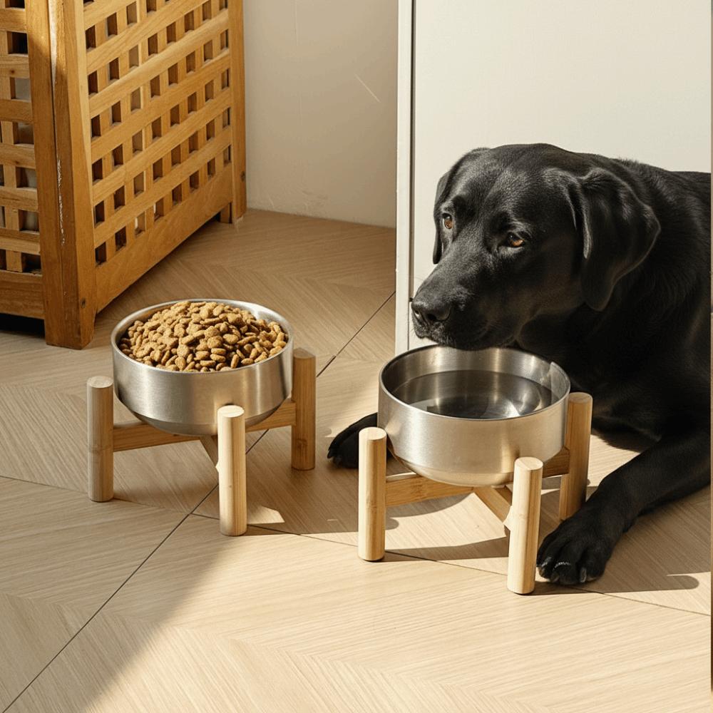 Rust-proof Stainless Steel Dog Bowl Tilt-proof Dog Water Bowl Cat Food Bowl for Puppy Dog Cats