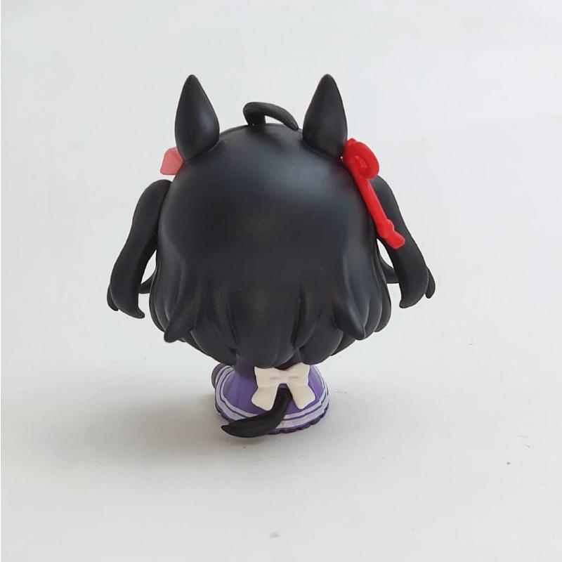 4 шт./комплект Фигурки Чиби Uma Musume Pretty Derby Мини-ушки лошади Kitasan Black Gold Ship Tokai Teio Oguri Cap Милый Аниме Модель Игрушка